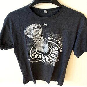 Men's Next Level LA Kings 2014 Stanley Cup Champions Tee Shirt Size Large